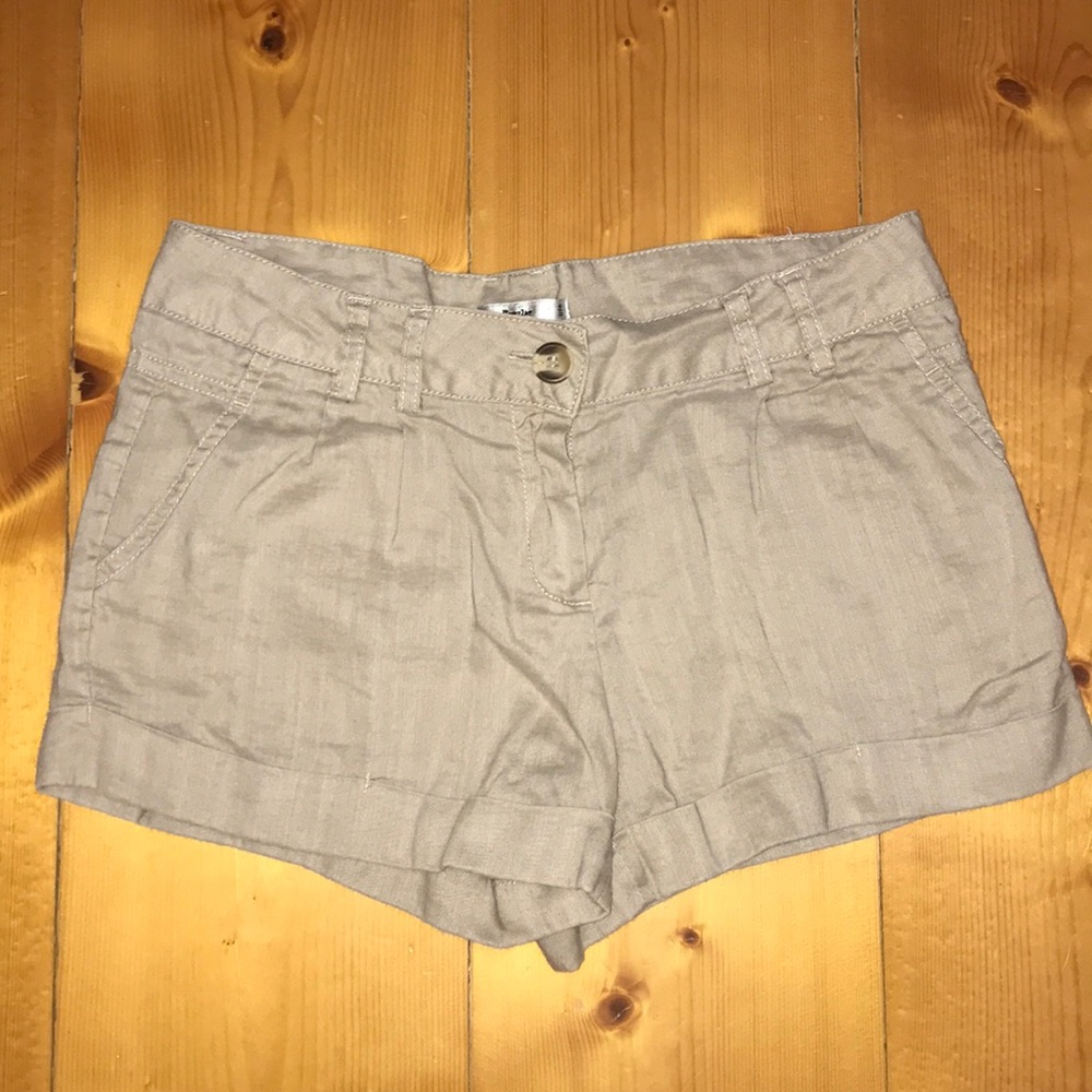 Papaya twill shorts